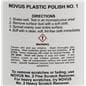 NOVUS complete plastic polish kit with back label for No. 1 Solution