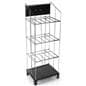 Wire Newspaper Floor Rack - 3 Removeable Shelves