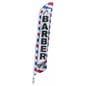 Barber Shop Flag with Aluminum Post