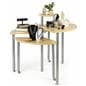 Maple Rotating Retail Display Table is Nesting