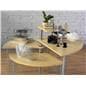 Maple Rotating Retail Display Table for Merchandise Promotion