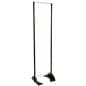 24” x 72” Black Permanent Banner Stand without Graphic with Spring Tension Loaded Bar