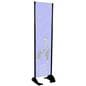 18" x 72" Black Permanent Banner Stand w/o Graphic; For Outdoor Advertising