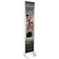 16" x 72" Gray Permanent Banner Stand with Single Sided Printing; For Outdoor Use