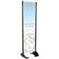 24” x 72” Black Permanent Banner Stand without Graphic for Parking Ramps