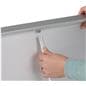 Weighted outdoor banner stand with support pole