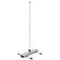 Outdoor double-sided banner display stand with 3-piece bungee pole
