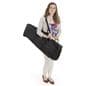Outdoor double-sided banner display stand with canvas carrying bag