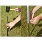 In-ground banner frame with quick and easy setup