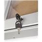 Outdoor Corkboard: w/Locking Door 13" x 19"
