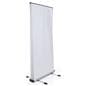 Wide outdoor retractable banner frame without graphics