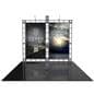 10ft trade show booth display kit with 2 LED spotlights