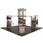 12 graphic tension-fit panels portable truss trade show booth kit