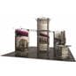 20' x 20' portable truss trade show booth kit with graphics and steel frame