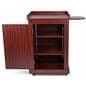Locking lecture podium with cabinet