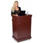 Lecture podium with cabinet and wide surface area