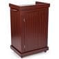 Rolling lecture podium with cabinet