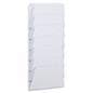 Seven Tiered Wall Mount White File Pocket