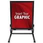 Double Sided Outdoor Sign Stand with Powder Coated Steel Frame