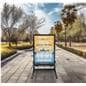 Springer sidewalk sign with weather resistant construction