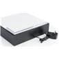 Black LED counter pedestal case