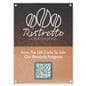 Magnetic acrylic frame measures 5 inches wide by 7 inches tall