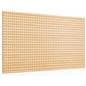 Natural stained MDF pegboard retail display