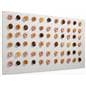 Wall-mounted large white pegboard