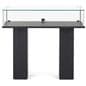 Glass pedestal showcase with modern design