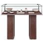Commercial display case with veneer finish