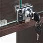 Commercial display case with lockable display area