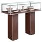 Commercial display case with rear hinged doors