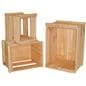Wooden Crate Set with Oak Stain