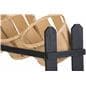 Basket Display Stand with Natural Wicker Baskets