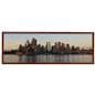Wooden panoramic photo frame with landscape orientation 