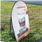A-frame folding banner for outdoor advertising 