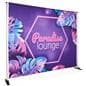 Banner backdrop with CleanRTex™ soft-knit polyester construction