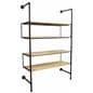 Mounted Industrial Pipe Shelving Wall Unit 