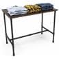 Large Pipe Display Table for Showcasing Folded Clothes