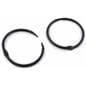 30 x 40 black pipe swinger sign with two metal rings to hold graphic