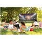 Outdoor movie projector screen is great for watching films 