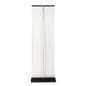 Premium wide base retractable banner stand with telescopic pole