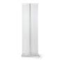 Premium wide base retractable banner stand with thin profile