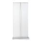 Premium wide base retractable banner stand with telescopic pole