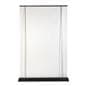Premium wide base retractable banner stand with black frame