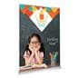Premium wide base retractable banner stand for floorstanding placement