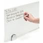 Desk mounted privacy screen with write-on surface