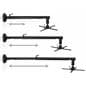 Short throw projector wall mount with telescoping arm
