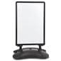 Free standing sign showcasing an empty frame with 24" x 36" media size