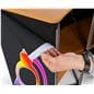 Vivid color wrap around fabric graphic for CNTPUVL3X2 counter
